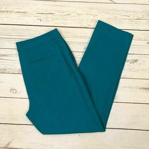 Vince Camuto Dress Pants 2 Teal Blue Slim Stretch